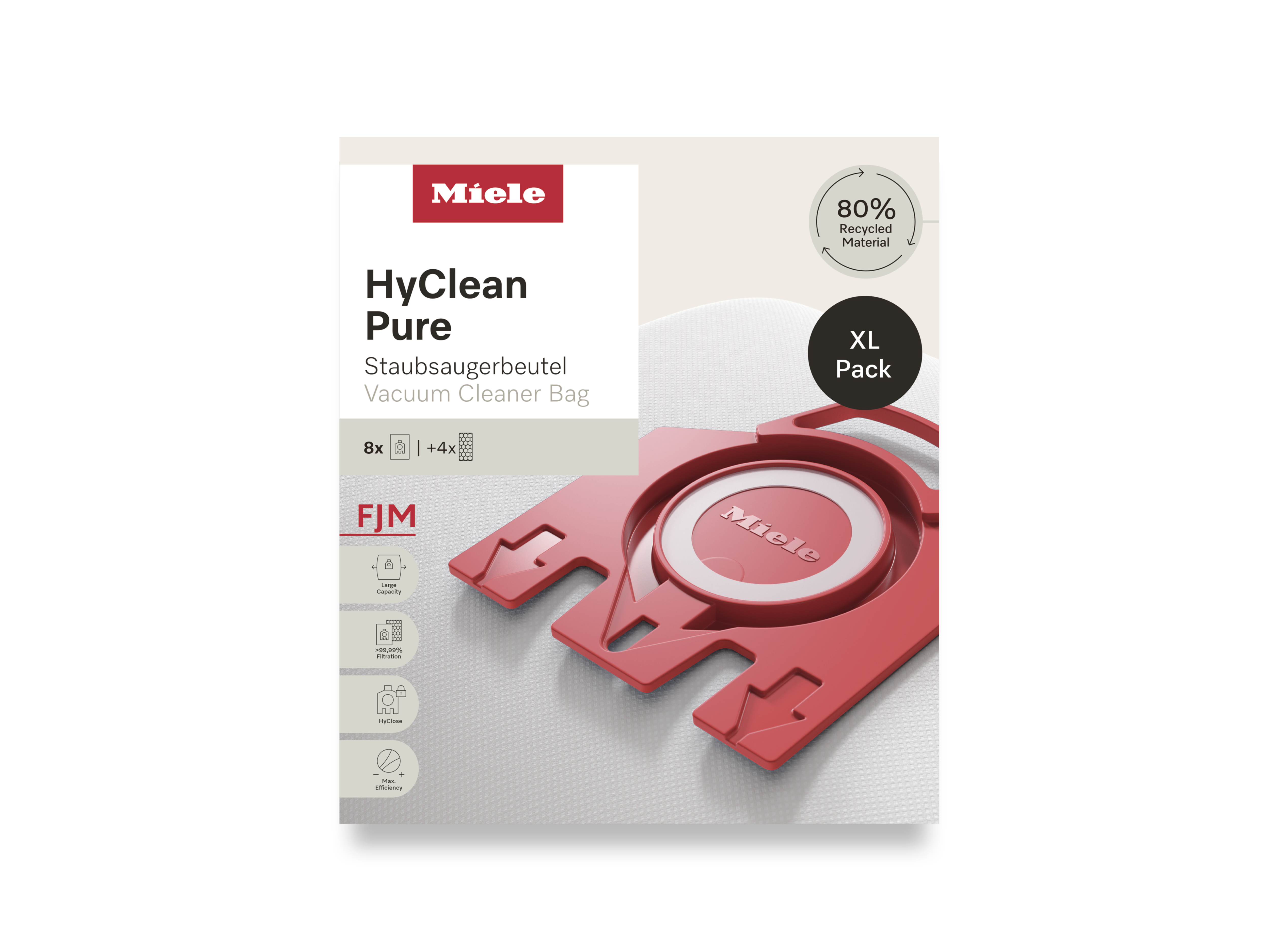 Комплект мешков-пылесборников HyClean Pure FJN XL Miele купить в Самаре | Всегда в наличии! | Артикул 12498160 | Официальный сайт