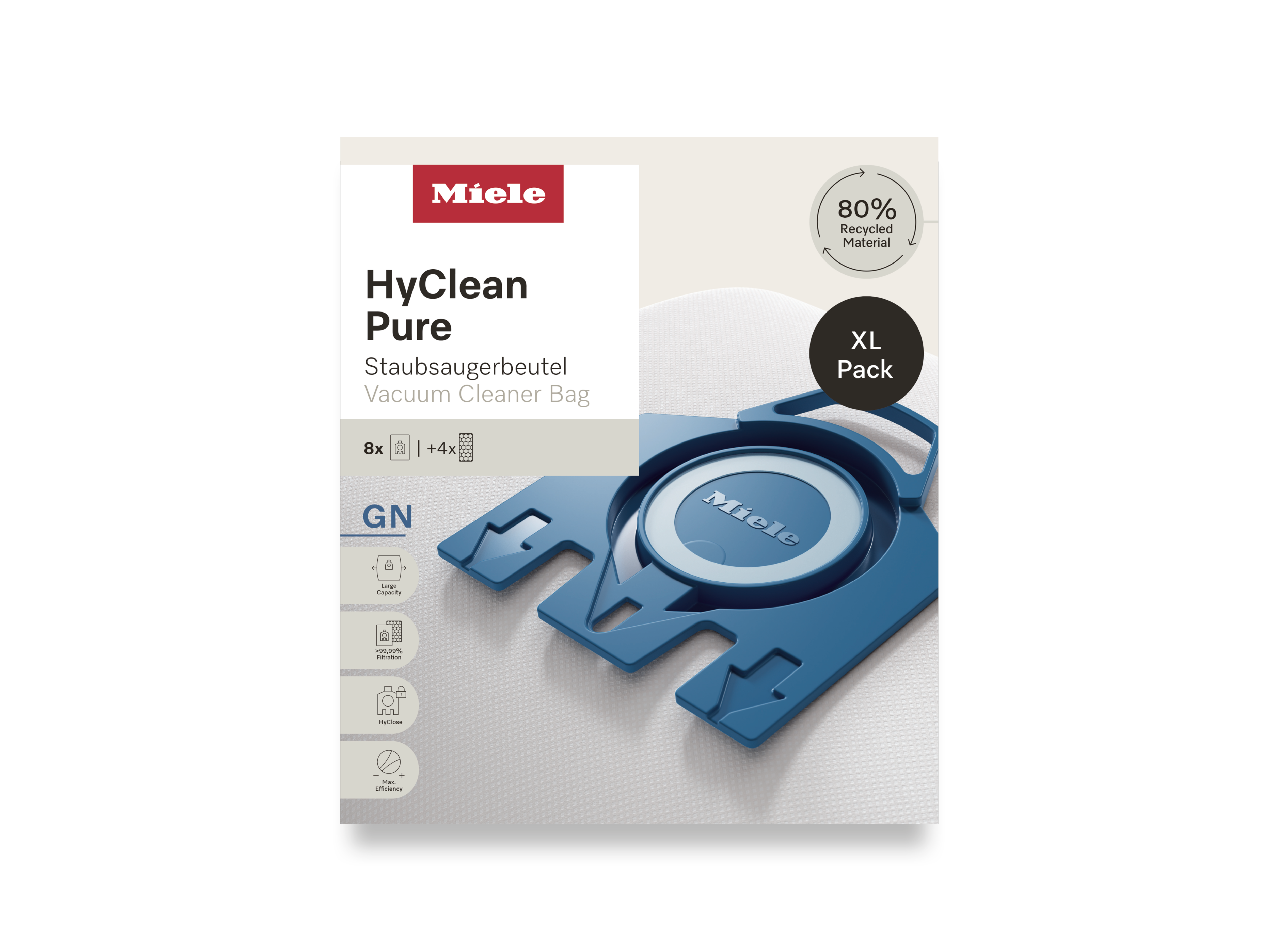Комплект мешков-пылесборников HyClean Pure GN XL Miele купить в Самаре | Всегда в наличии! | Артикул 12497870 | Официальный сайт