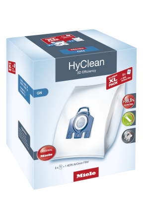 Комплект мешков пылесборников Allergy XL Pack 2 HyClean GN + фильтр HA 50 Miele купить в Самаре | Всегда в наличии! | Артикул 10632880 | Официальный сайт